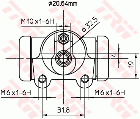 TRW BWF115 Wheel Brake Cylinder