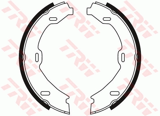 Brake Shoe Set, parking brake GS8482