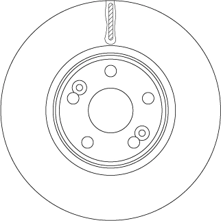 Brake Disc TRW SINGLE DF6233S