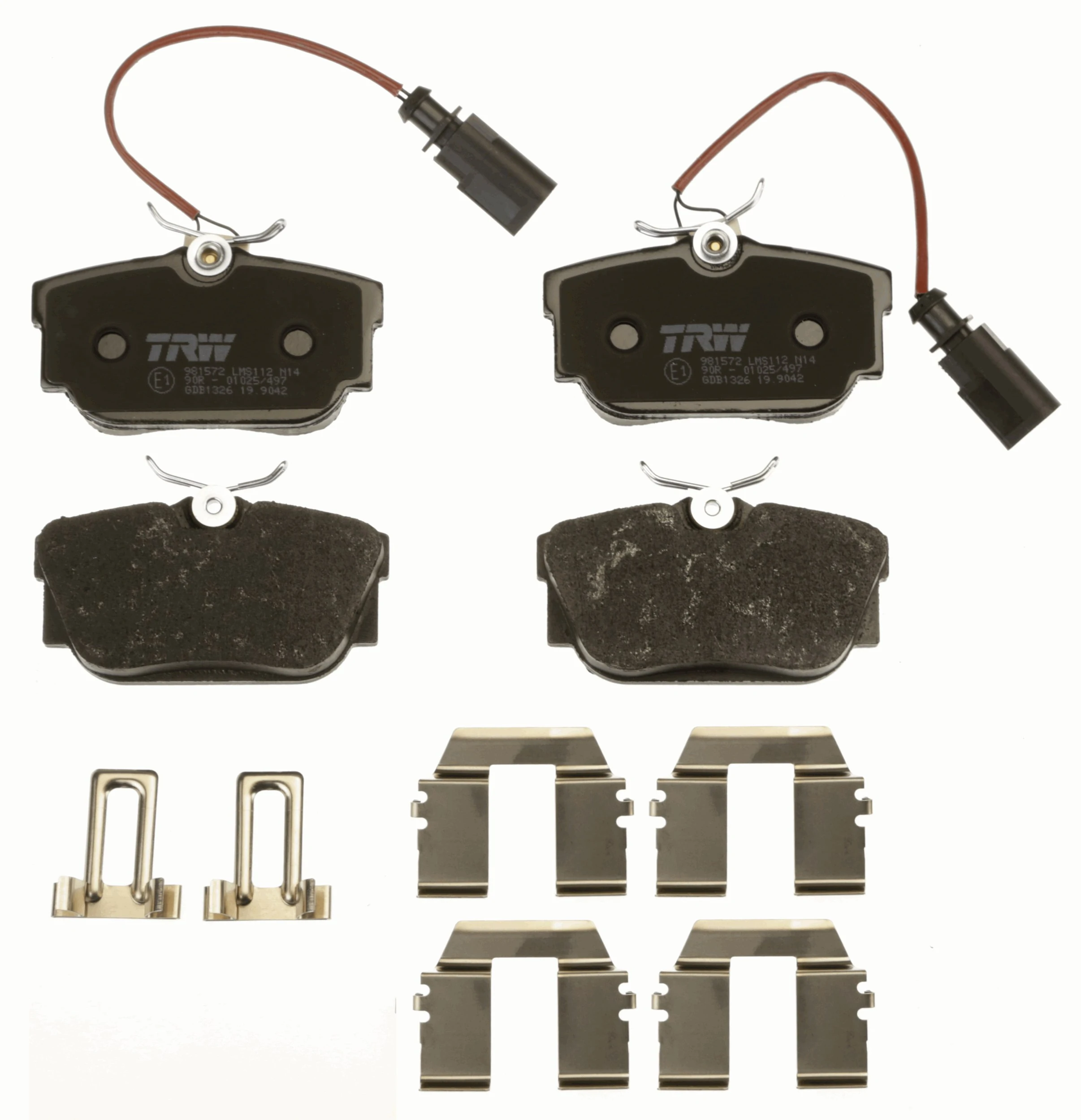 Brake Pad Set, disc brake COTEC GDB1326