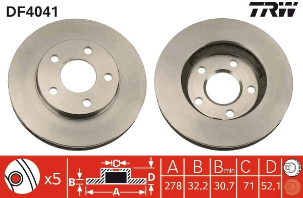 Brake Disc DF4041