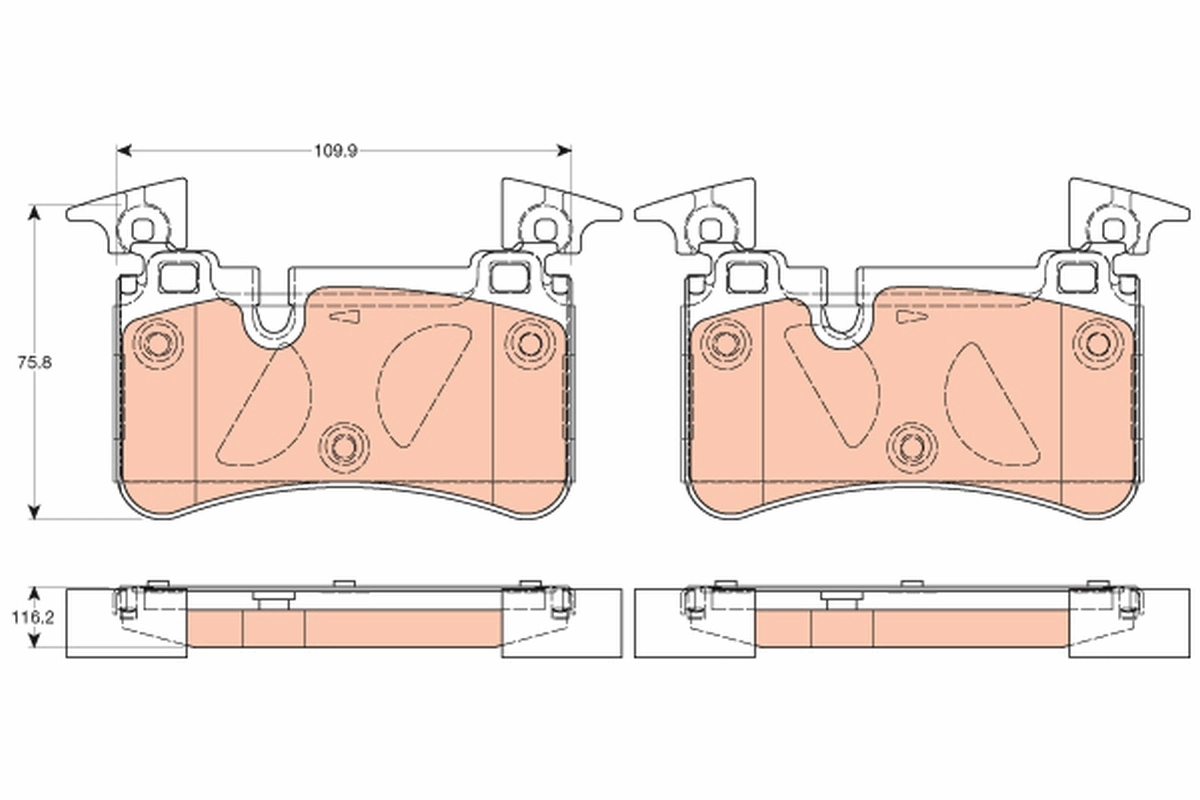 Brake Pad Set, disc brake GDB2061