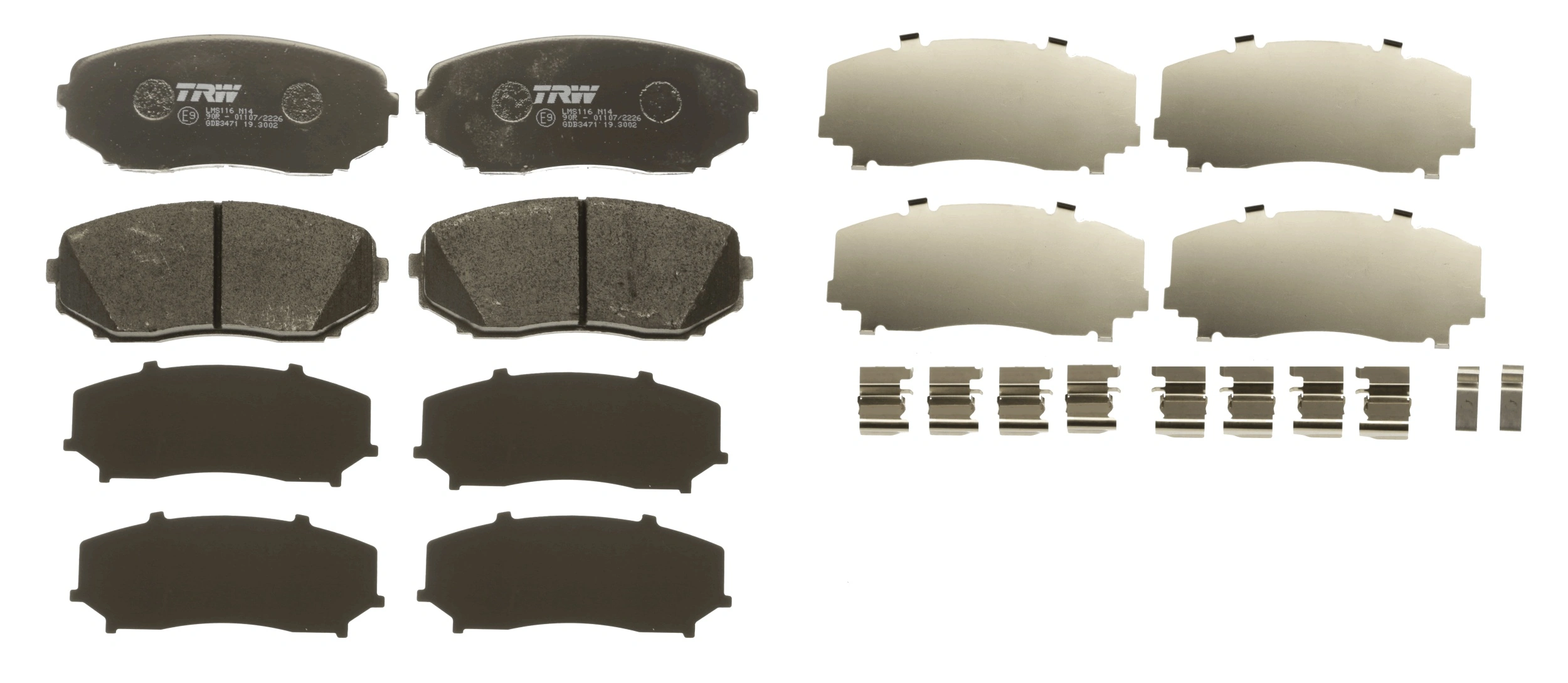 Brake Pad Set, disc brake COTEC GDB3471