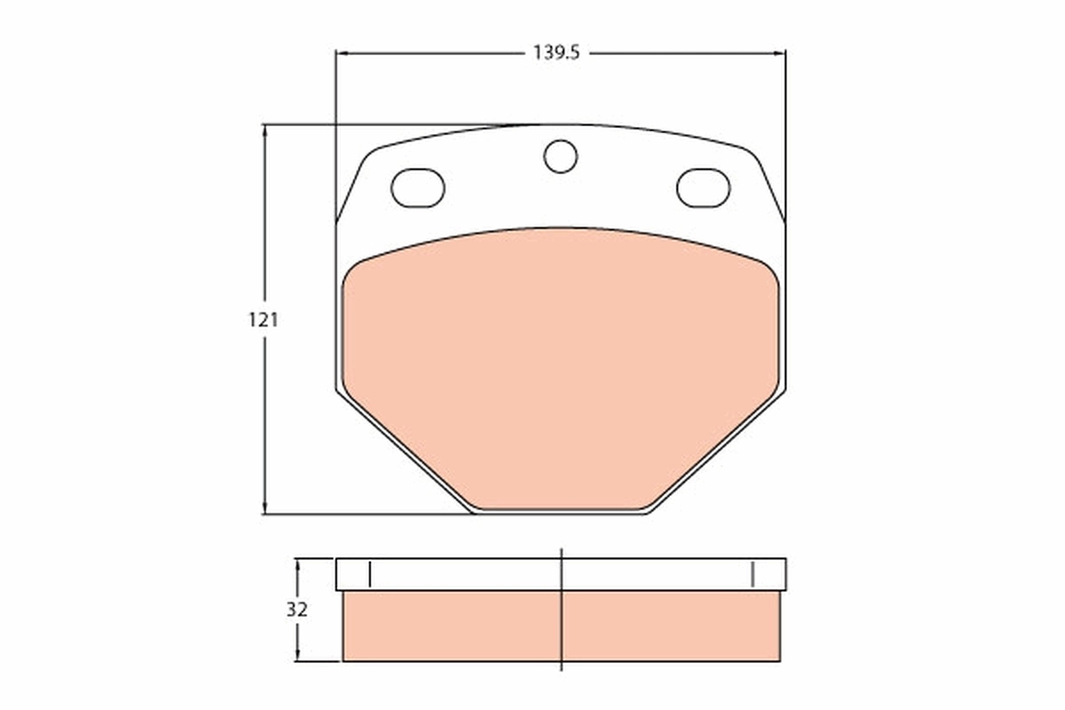 TRW GDB5097 Brake Pad Set, disc brake