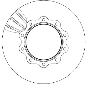 TRW DF5036S Brake Disc