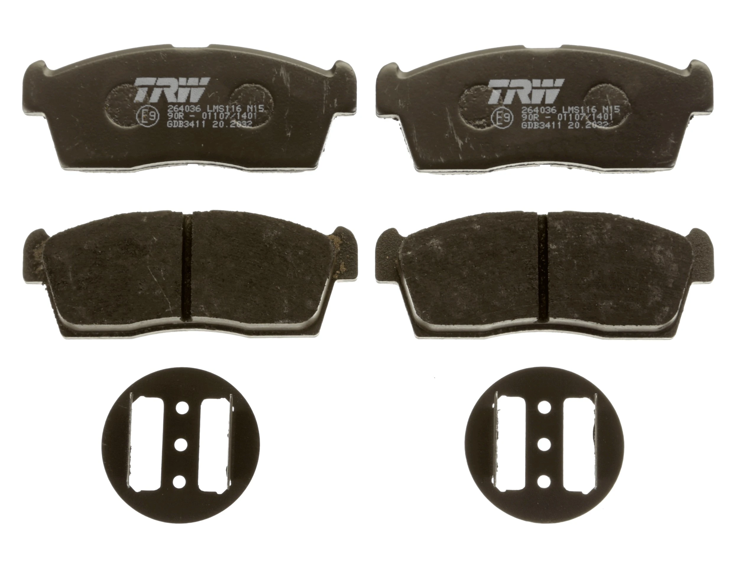 Brake Pad Set, disc brake COTEC GDB3411