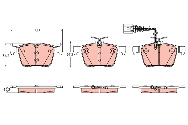 Brake Pad Set, disc brake GDB2358