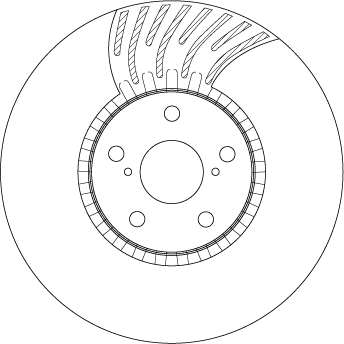 Brake Disc TRW SINGLE DF4856S