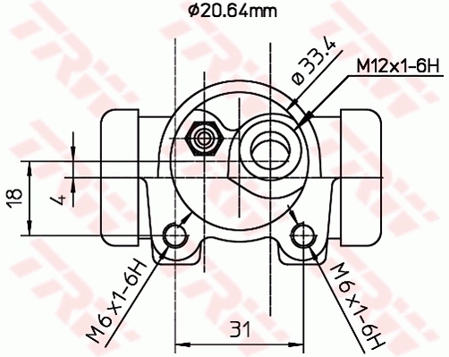 TRW BWF250 Wheel Brake Cylinder