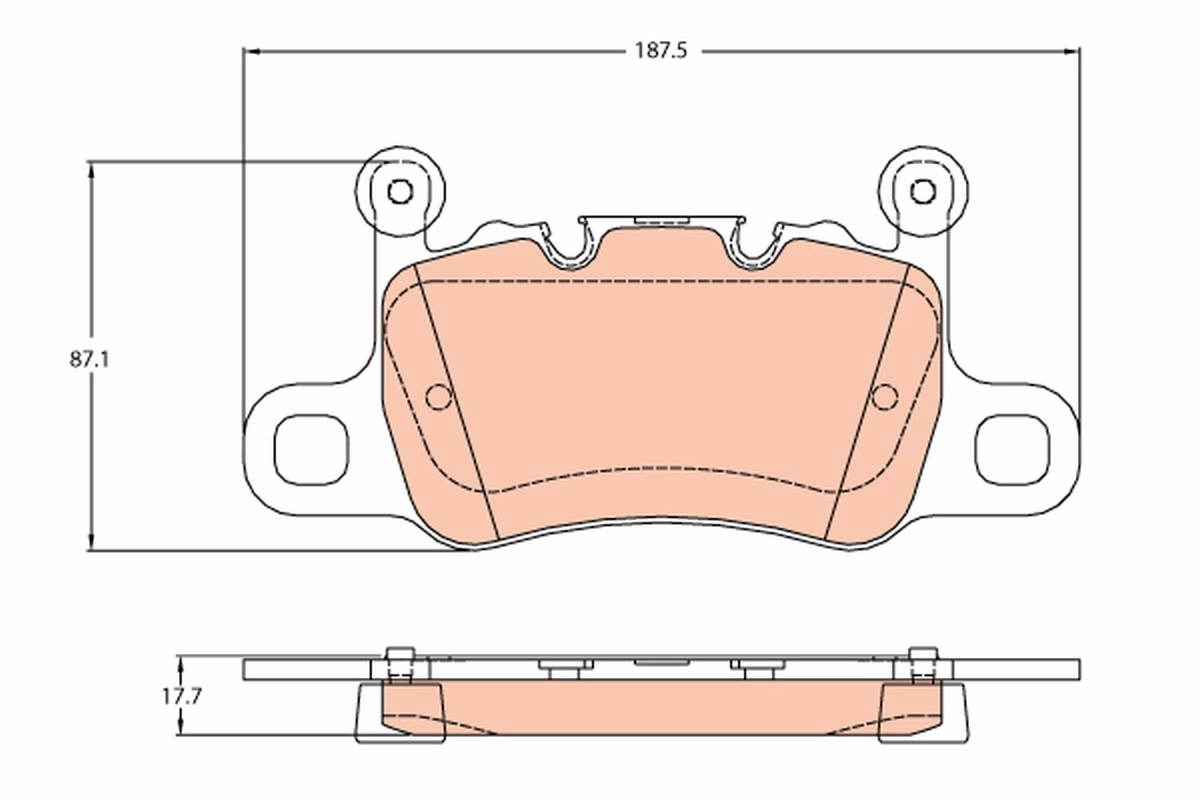 Brake Pad Set, disc brake GDB2104