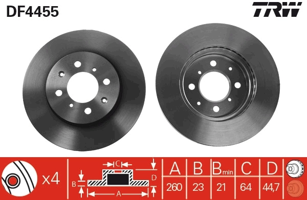 Brake Disc DF4455
