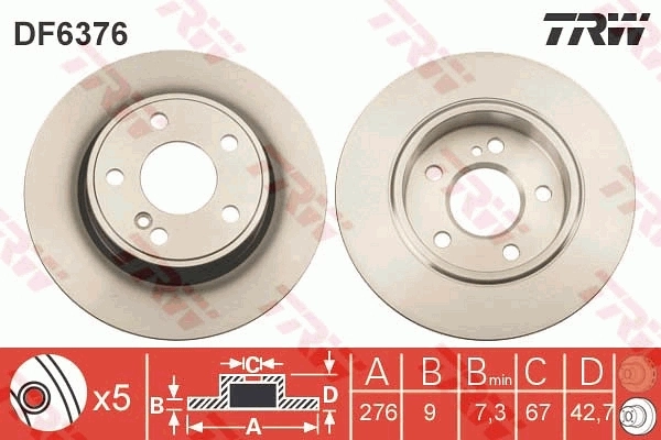Brake Disc DF6376