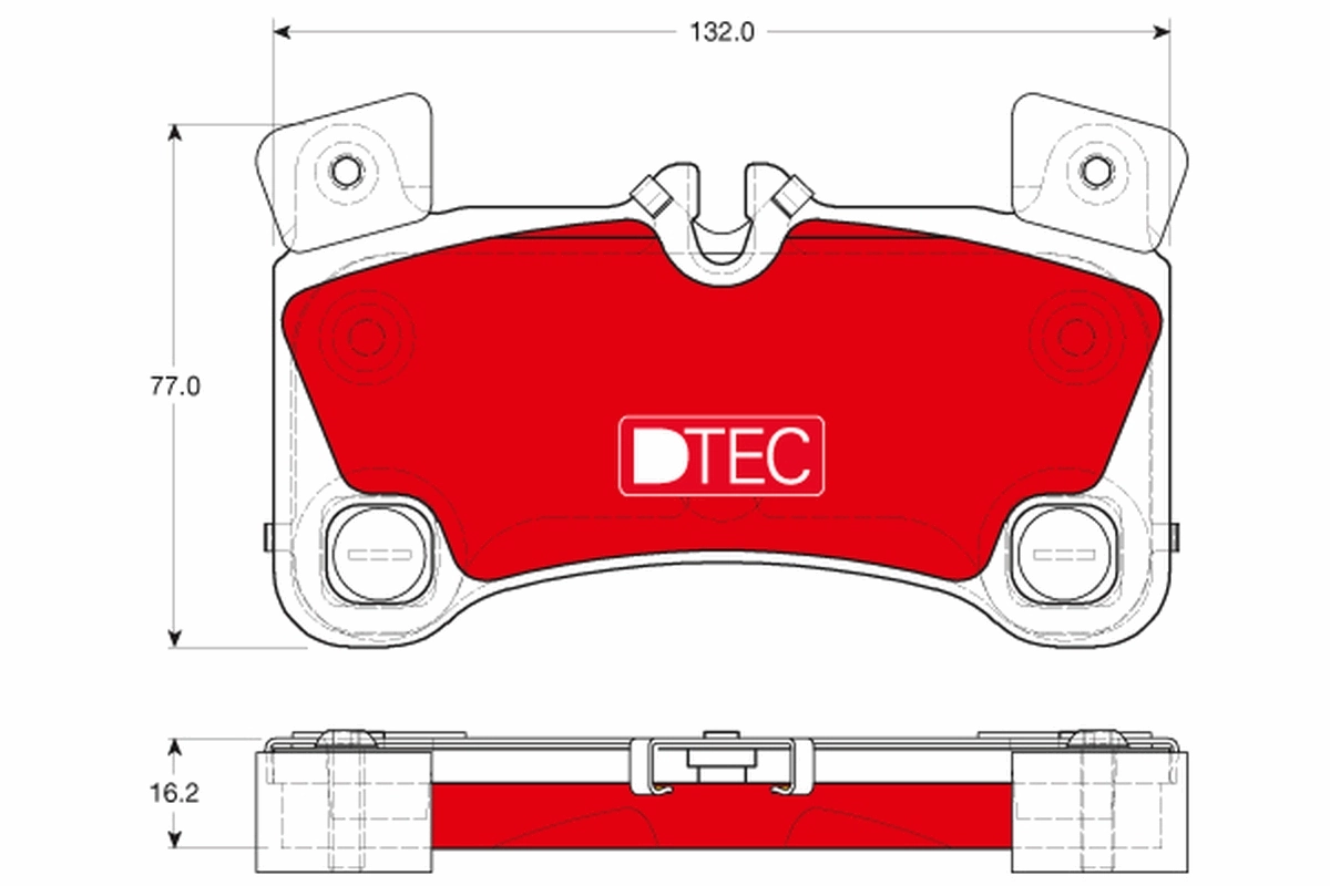 Brake Pad Set, disc brake DTEC COTEC GDB1775DTE