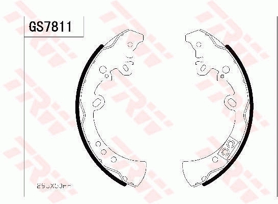 Brake Shoe Set GS7811
