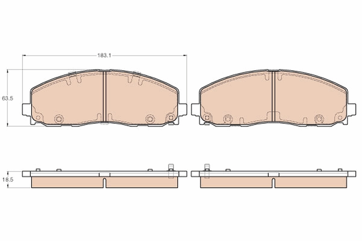 Brake Pad Set, disc brake GDB1944