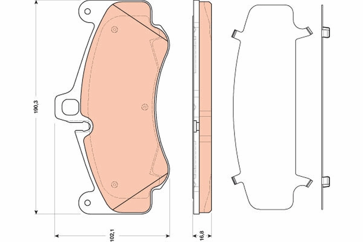 Brake Pad Set, disc brake GDB1817