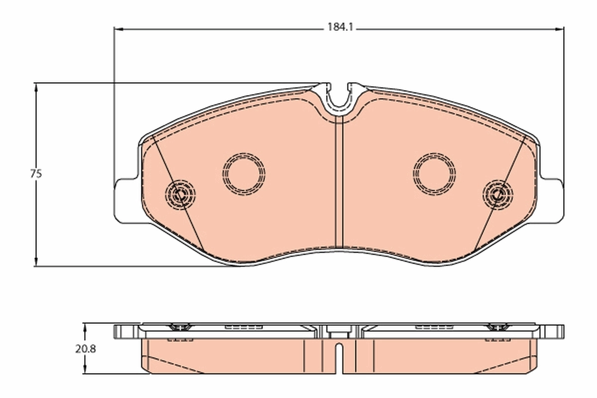 Brake Pad Set, disc brake GDB2103