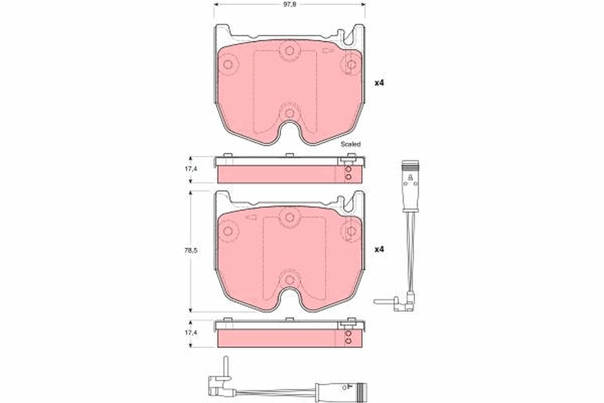 Brake Pad Set, disc brake GDB1599