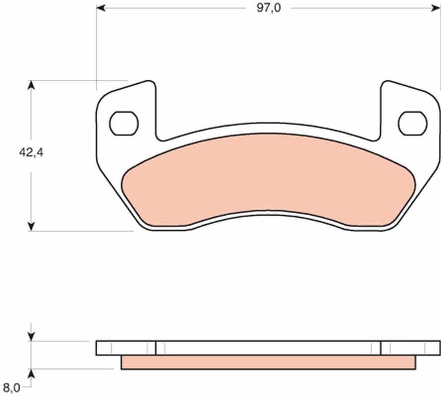 Brake Pad Set, disc brake GDB1680