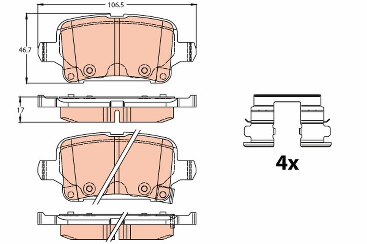 Brake Pad Set, disc brake GDB2180