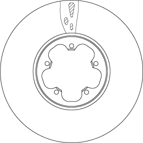 Brake Disc TRW SINGLE DF6752S