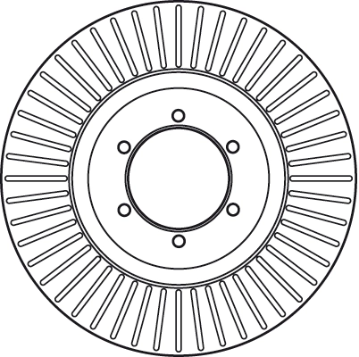 Brake Disc TRW SINGLE DF6008S