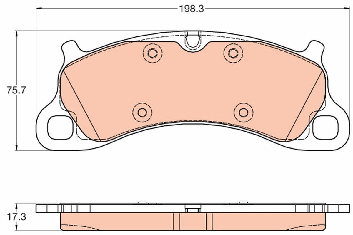 Brake Pad Set, disc brake GDB2057