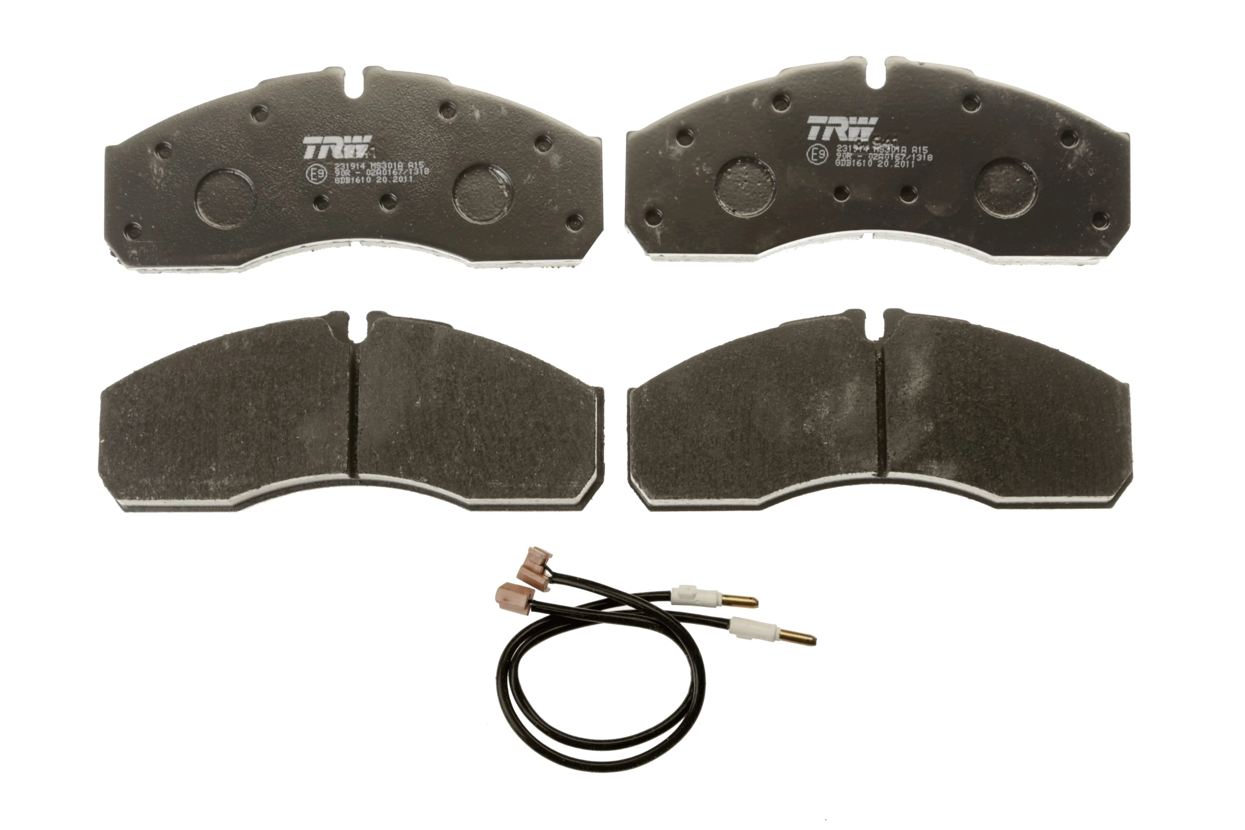 Brake Pad Set, disc brake COTEC GDB1610
