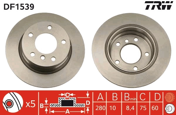 Brake Disc DF1539