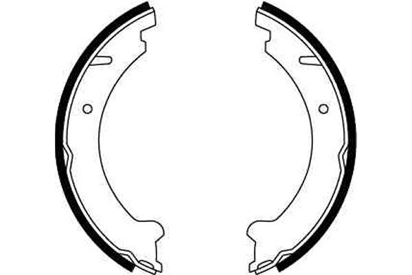 Brake Shoe Set, parking brake GS8599