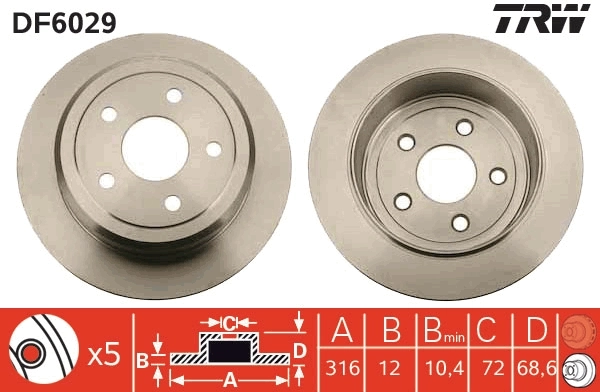 Brake Disc DF6029