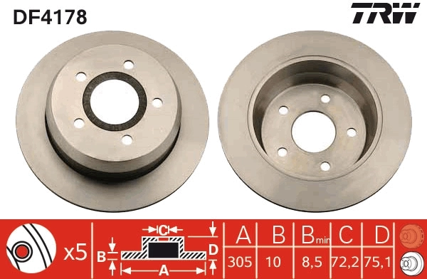 Brake Disc DF4178