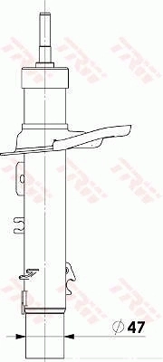 Shock Absorber TRW TWIN JGM1019T