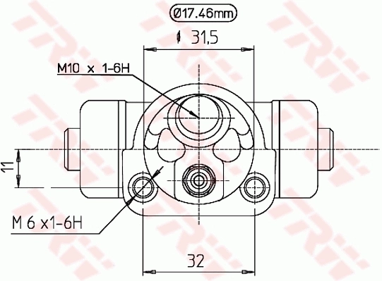 TRW BWC175 Wheel Brake Cylinder