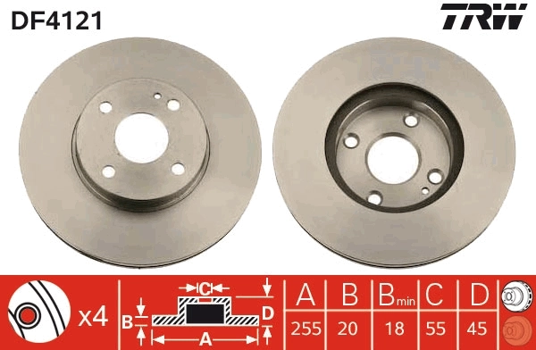 Brake Disc DF4121