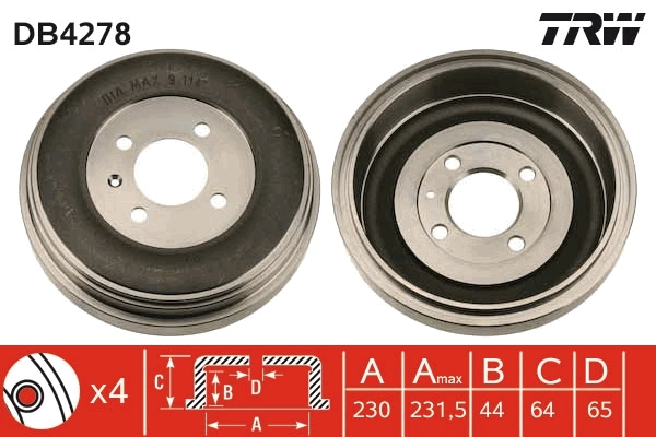 Brake Drum DB4278