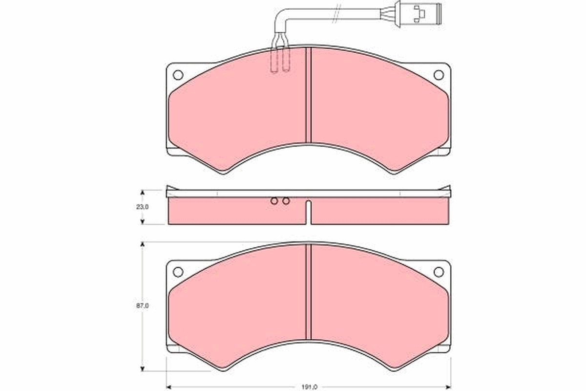 Brake Pad Set, disc brake GDB5054