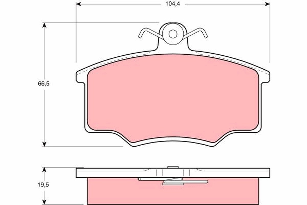 Brake Pad Set, disc brake GDB628