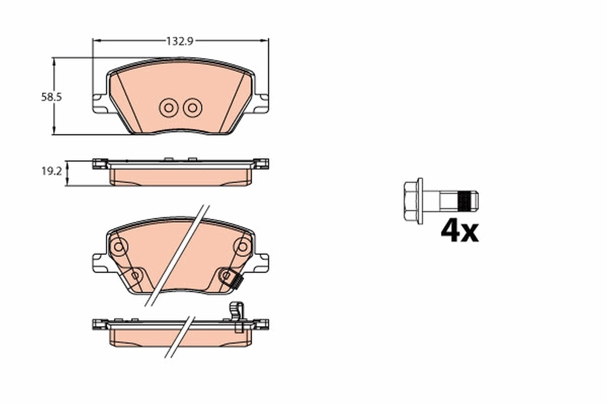 Brake Pad Set, disc brake GDB2151