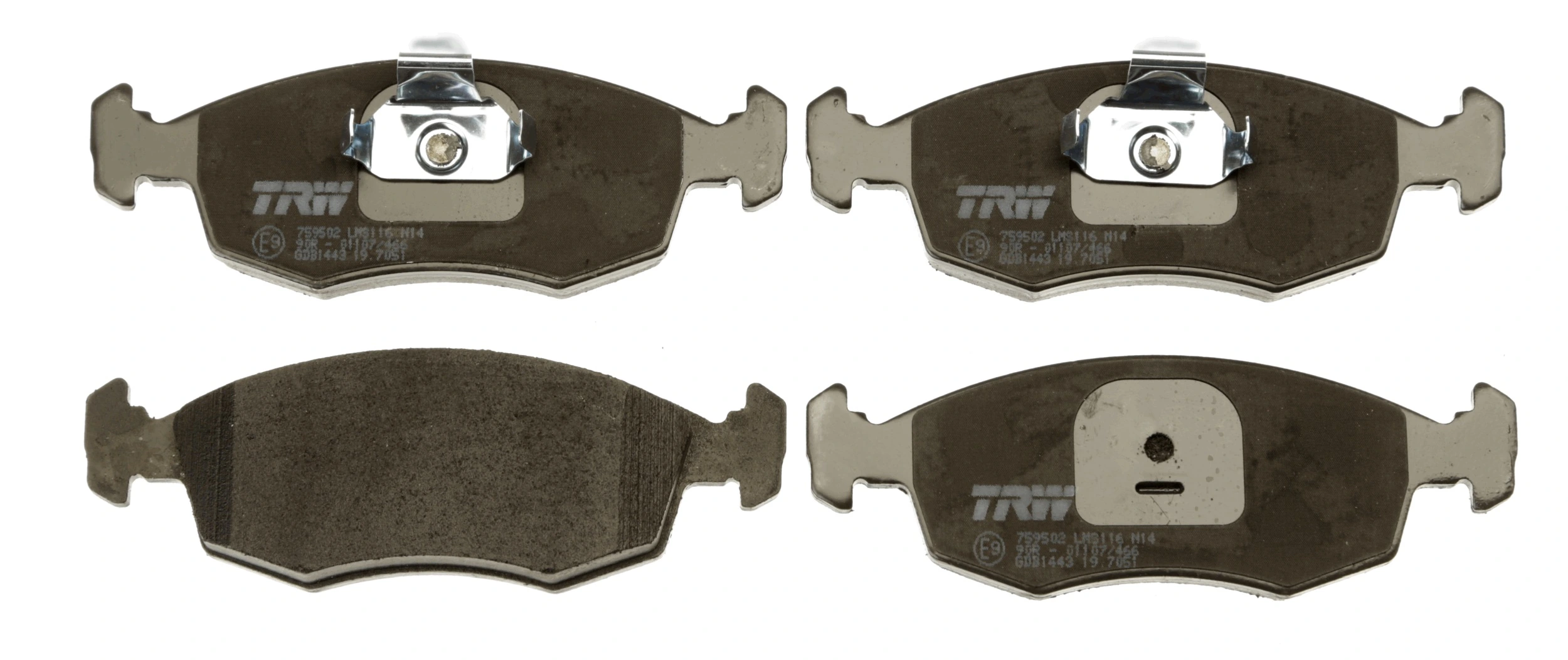 Brake Pad Set, disc brake COTEC GDB1443