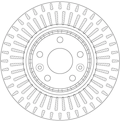 Brake Disc TRW SINGLE DF6208S