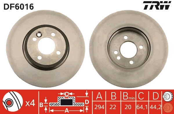 Brake Disc DF6016