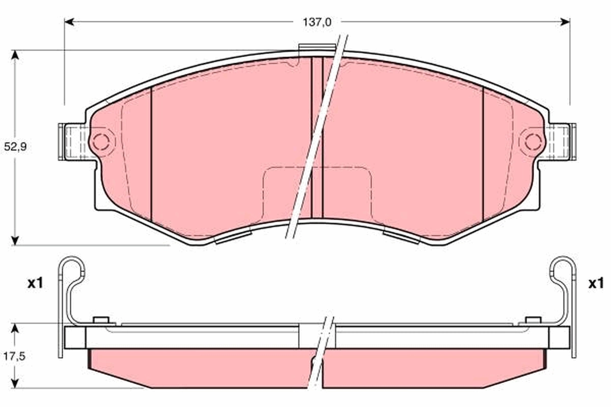 Brake Pad Set, disc brake GDB3211