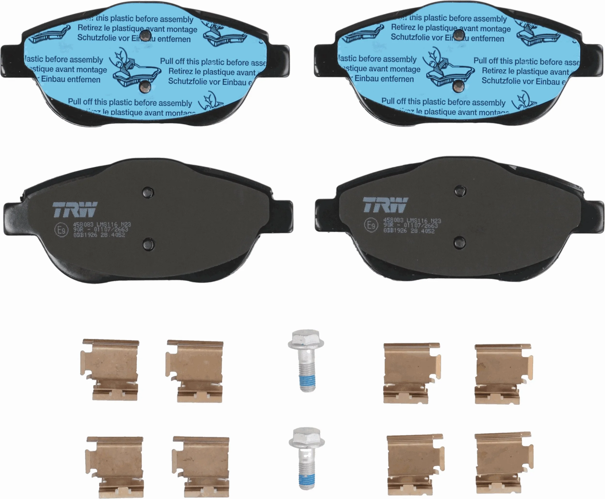 Brake Pad Set, disc brake COTEC GDB1926