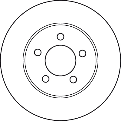 Brake Disc TRW SINGLE DF4885S