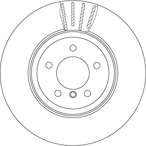 Brake Disc TRW SINGLE DF6625S
