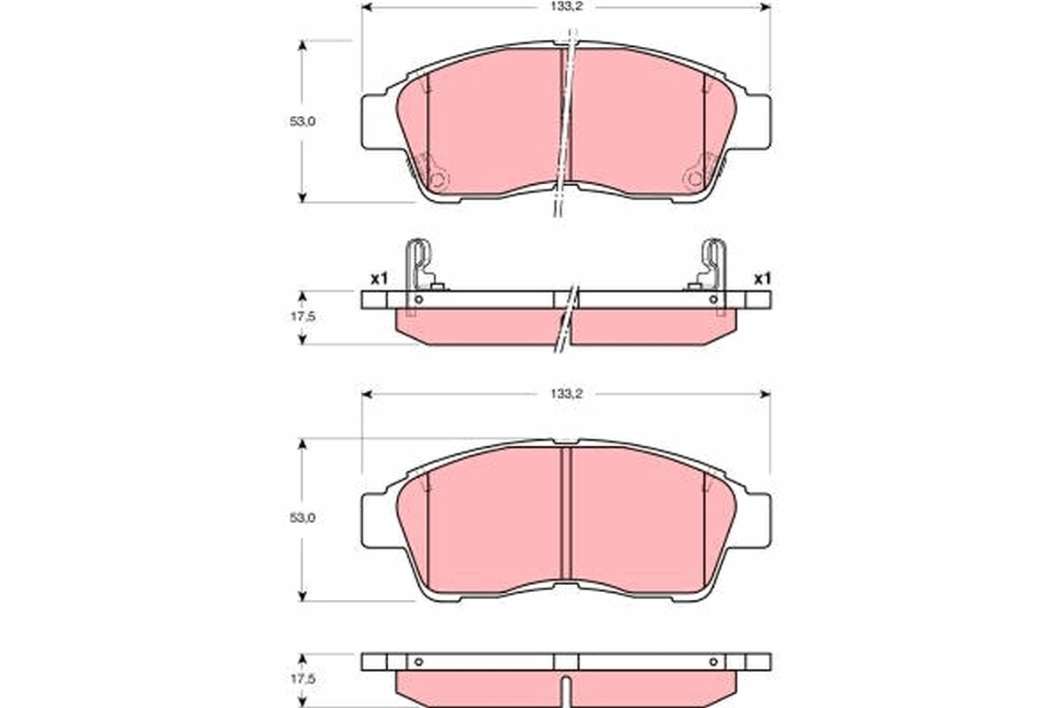Brake Pad Set, disc brake GDB3300