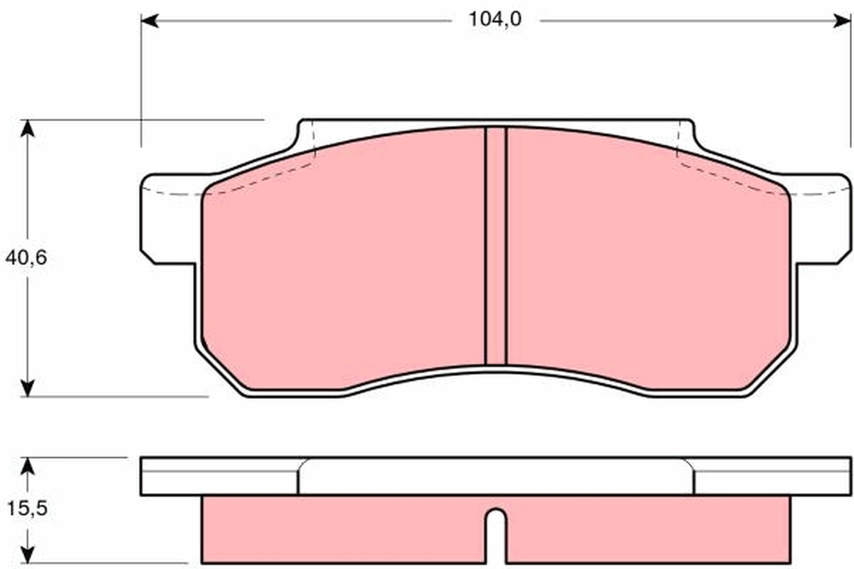 Brake Pad Set, disc brake GDB361