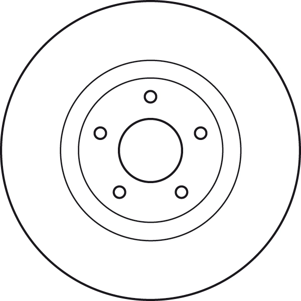 Brake Disc TRW SINGLE DF4989S