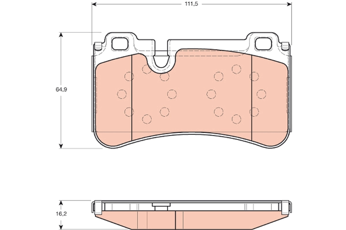 Brake Pad Set, disc brake GDB1711
